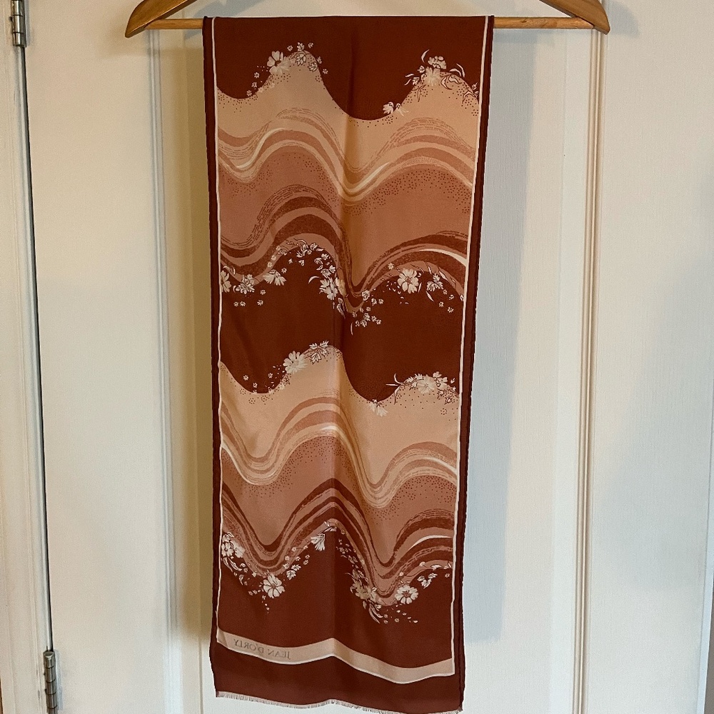 Vintage Jean D'Orly Floral scarf